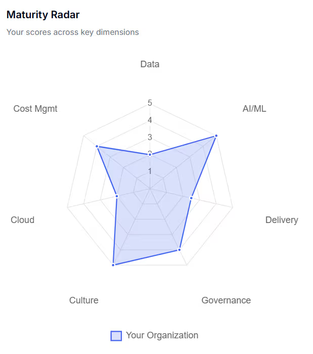 AI Maturity Radar Chart